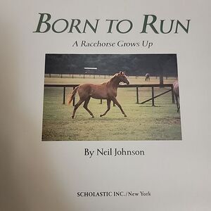 Braille Press Born to Run A Racehorse Grows Up Neil Johnson Library of Cong BOOK